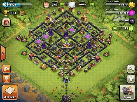 coc lvl 9 base|clash of clans town hall 9 base.